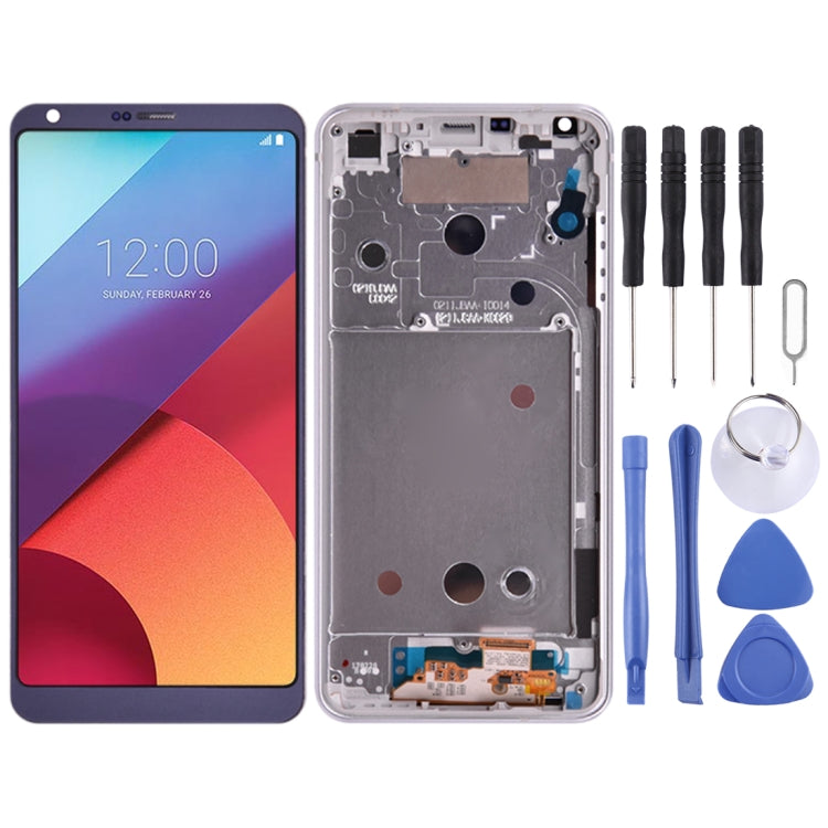 LCD Screen and Digitizer Full Assembly with Frame For LG G6 / H870 / H870DS / H872 / LS993 / VS998 / US997, For LG G6(Blue), For LG G6(Purple), For LG G6(Gold)