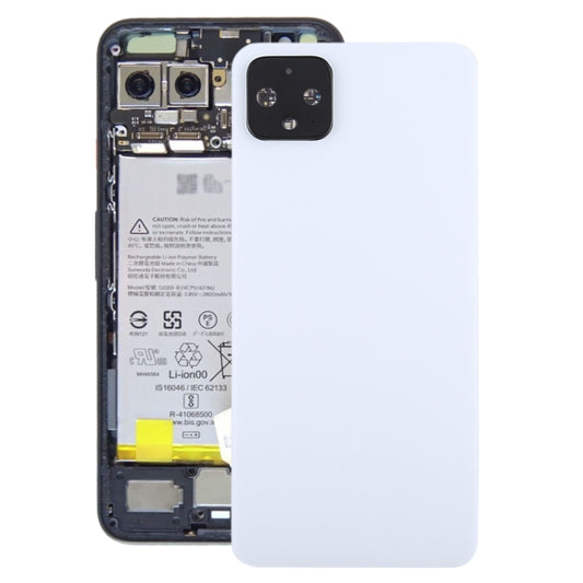 Battery Back Cover with Camera Lens Frame for Google Pixel 4, For Google Pixel 4