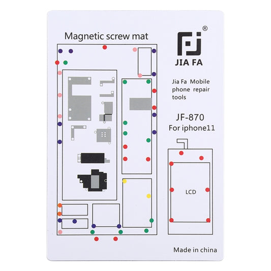 JIAFA JF-870 Magnetic Pad Screw Board for iPhone 11, For 11