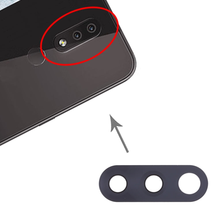 10 PCS Back Camera Lens for Nokia 4.2 / TA-1184 / TA-1133 / TA-1149 / TA-1150 / TA-1157, For Nokia 4.2, For Nokia 4.2 (Pink)