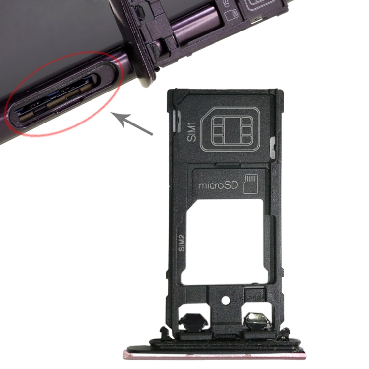 SIM1 Card Tray + SIM2 Card / Micro SD Card Tray for Sony Xperia XZ, For XZ Dual SIM, For Xperia XZ, For Xperia XZ Dual SIM
