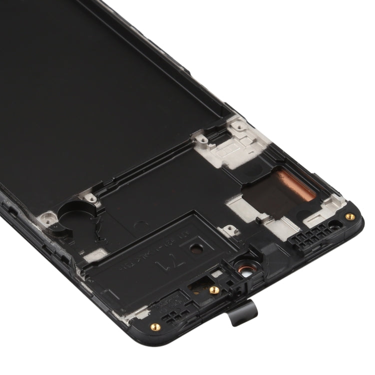 Original Super AMOLED Material LCD Screen and Digitizer Full Assembly with Frame for Galaxy A71, For Samsung Galaxy A71(Original with Frame)