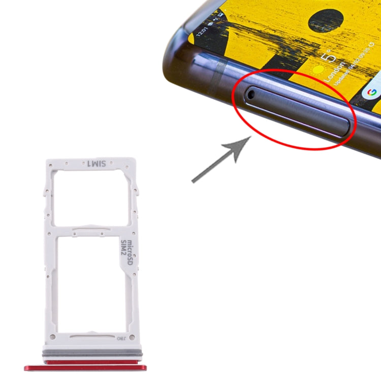 For Samsung Galaxy Note 10 Lite SM-N770 SIM Card Tray + SIM Card Tray / Micro SD Card Tray, For Samsung Galaxy Note 10 Lite(dual card)