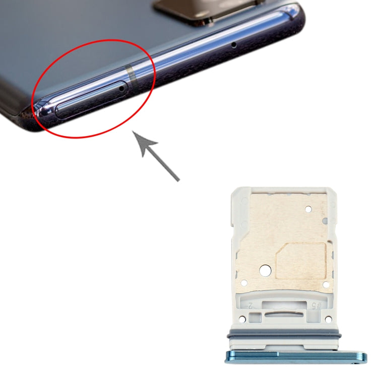 For Samsung Galaxy S20 FE 5G SM-G781B SIM Card Tray + Micro SD Card Tray, For Samsung Galaxy S20 FE 5G