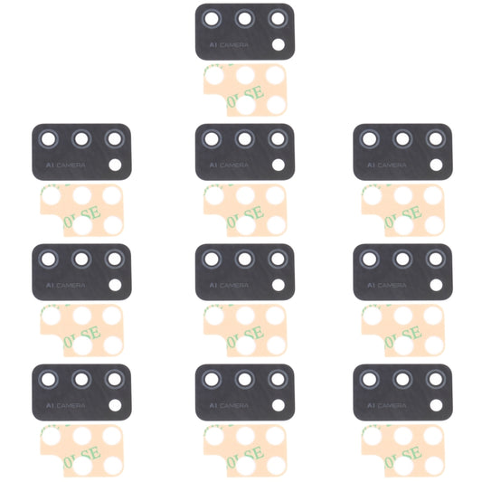 For Samsung Galaxy A02s SM-A025F 10pcs Back Camera Lens, For Samsung Galaxy A02s