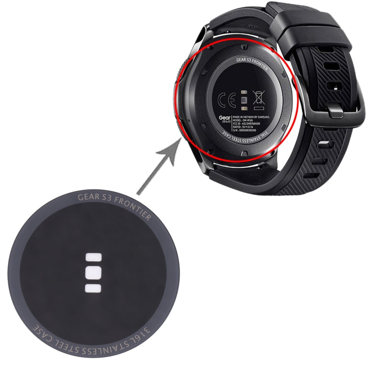 Heart-rate Sensor Glass Lens Cover For Samsung Gear S3 Frontier SM-R760, SM-R760