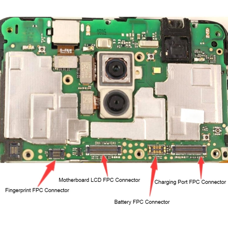 10 PCS Motherboard LCD Display FPC Connector for Huawei P Smart (Enjoy 7S), For Huawei P Smart