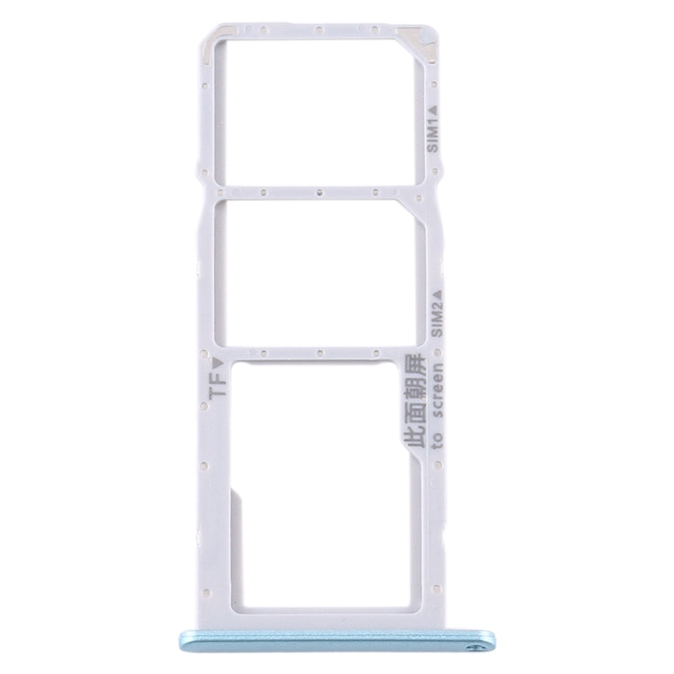 SIM Card Tray + SIM Card Tray + Micro SD Card Tray for Huawei Y6p, For Huawei Y6p