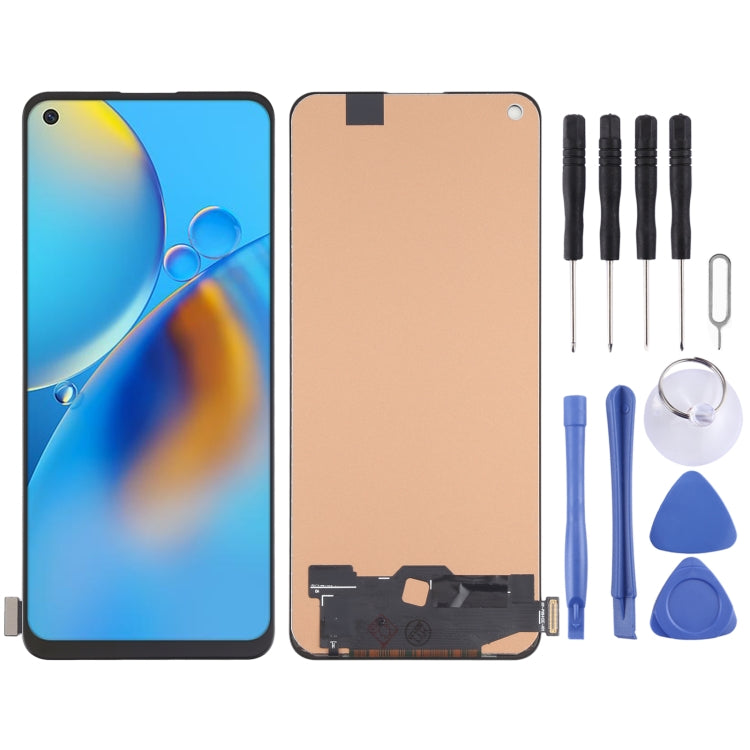 TFT Material LCD Screen and Digitizer Full Assembly (Not Supporting Fingerprint Identification) for OPPO F19 / F19 Pro / F19 Pro+ 5G CPH2219 CHP2219 CPH2285 CPH2213, For OPPO F19 / F19 Pro  (TFT)
