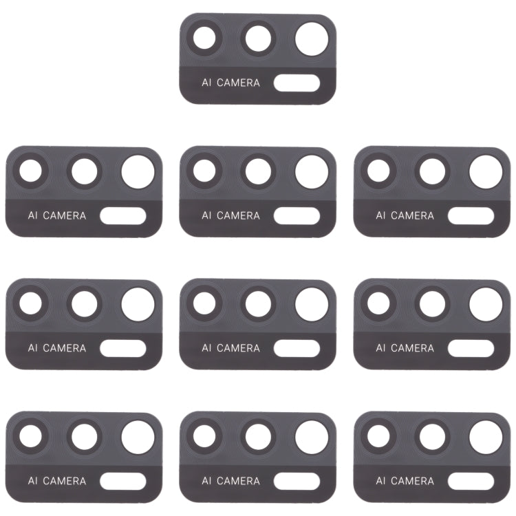 10 PCS Back Camera Lens for ZTE Blade A7s 2020, For ZTE Blade A7s 2020