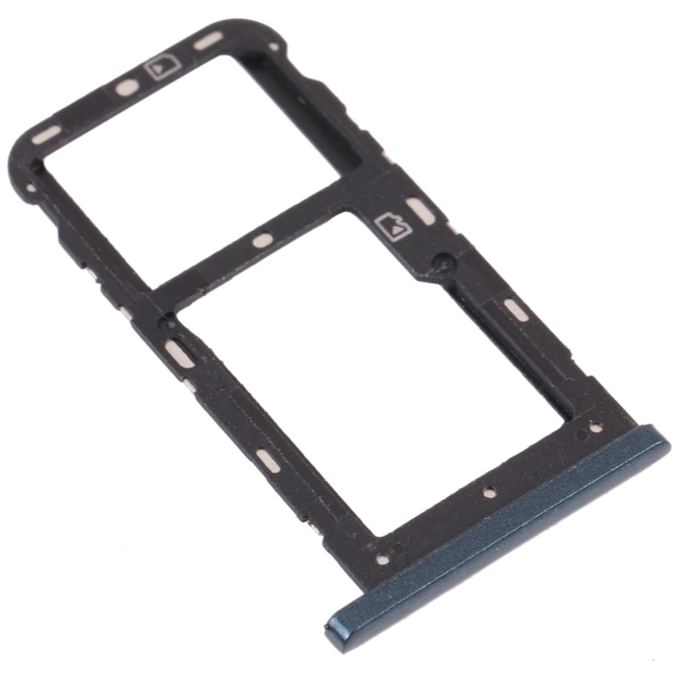 SIM Card Tray + SIM Card Tray / Micro SD Card Tray for ZTE Blade V10 Vita, For ZTE Blade V10 Vita, For ZTE Blade V10 Vita(Dark Green)
