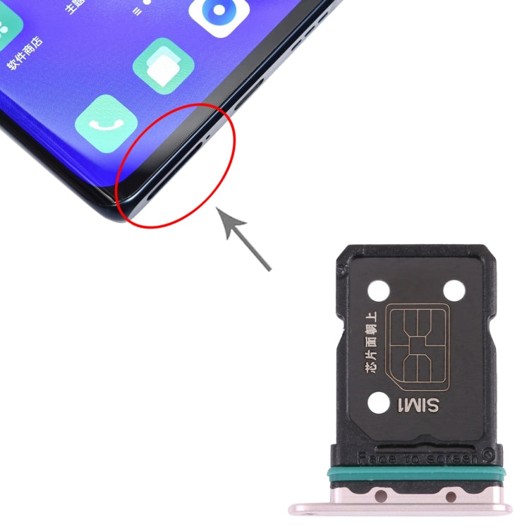 For OPPO Reno5 Pro+ 5G / Find X3 Neo SIM Card Tray + SIM Card Tray, For OPPO Reno5 Pro+ 5G / Find X3 Neo