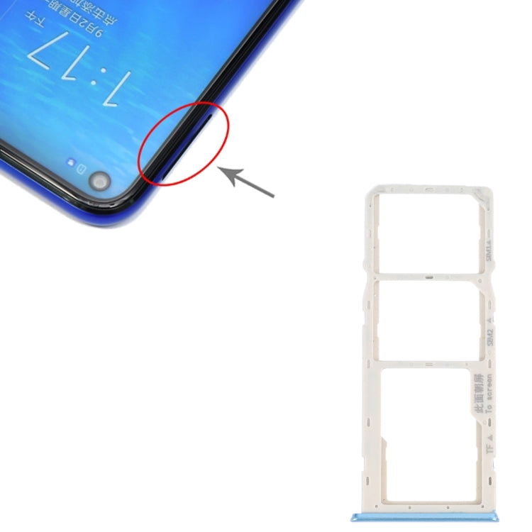 For OPPO A16K SIM Card Tray + SIM Card Tray + Micro SD Card Tray, For OPPO A16K
