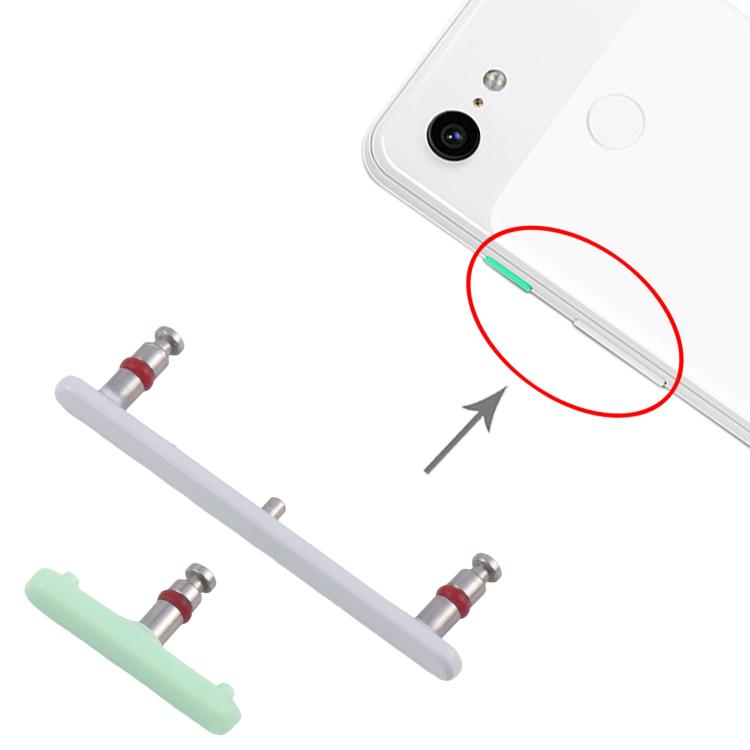 For Google Pixel 3 Original Power Button + Volume Button Control Button, For Google Pixel 3 (Original)