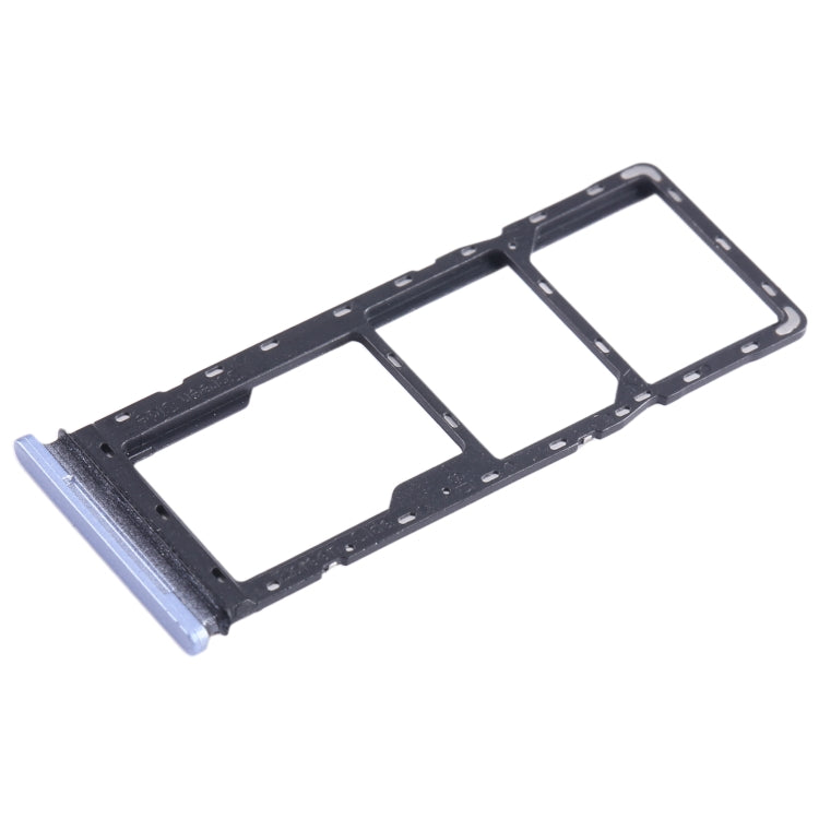 For Tecno Pova 2 SIM Card Tray + SIM Card Tray + Micro SD Card Tray, For Tecno Pova 2 (Baby Blue), For Tecno Pova 2