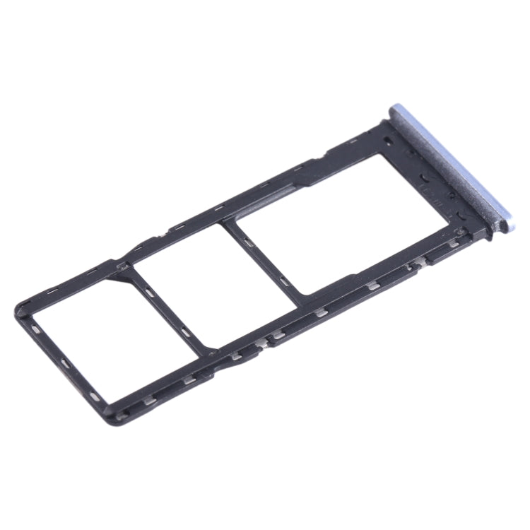 For Tecno Pova 2 SIM Card Tray + SIM Card Tray + Micro SD Card Tray, For Tecno Pova 2 (Baby Blue), For Tecno Pova 2