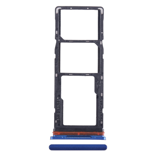 For Tecno Pop 5 LTE SIM Card Tray + SIM Card Tray + Micro SD Card Tray, For Tecno Pop 5 LTE, For Tecno Pop 5 LTE (Baby Blue)