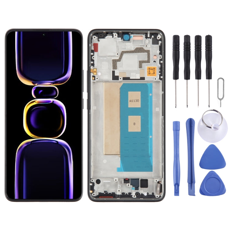 For Xiaomi Redmi K60 Pro Original OLED Material LCD Screen Digitizer Full Assembly with Frame, For Xiaomi Redmi K60 Pro (Original)