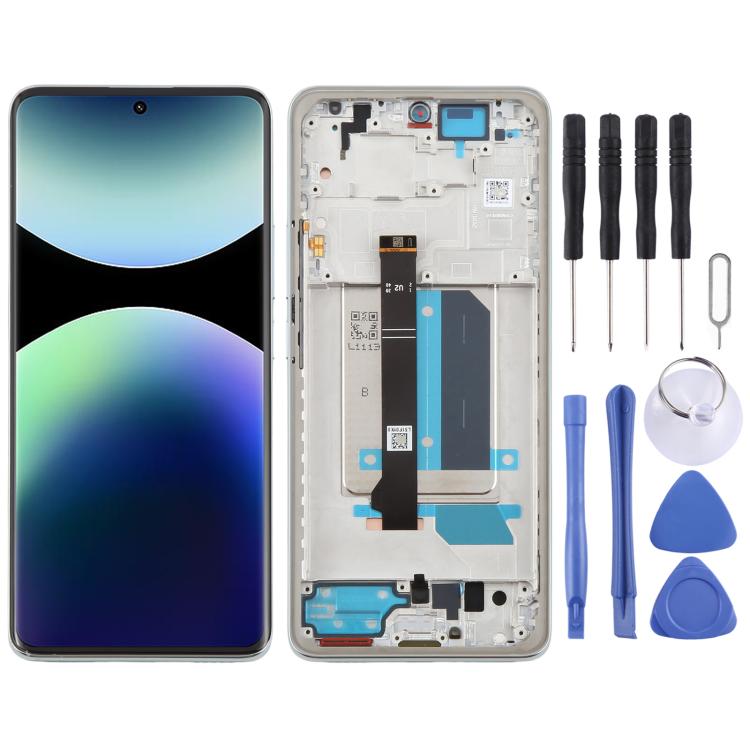 For Xiaomi Redmi Note 14 Pro+ 5G Original LCD Screen Digitizer Full Assembly with Frame, For Xiaomi Redmi Note 14 Pro+ 5G