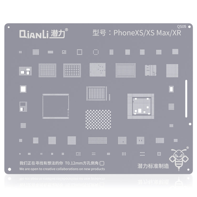 QIANLI QS05 Replacement Bumblebee Stencil For iPhone XR / XS / XS Max, For iPhone XS/XS Max/XR