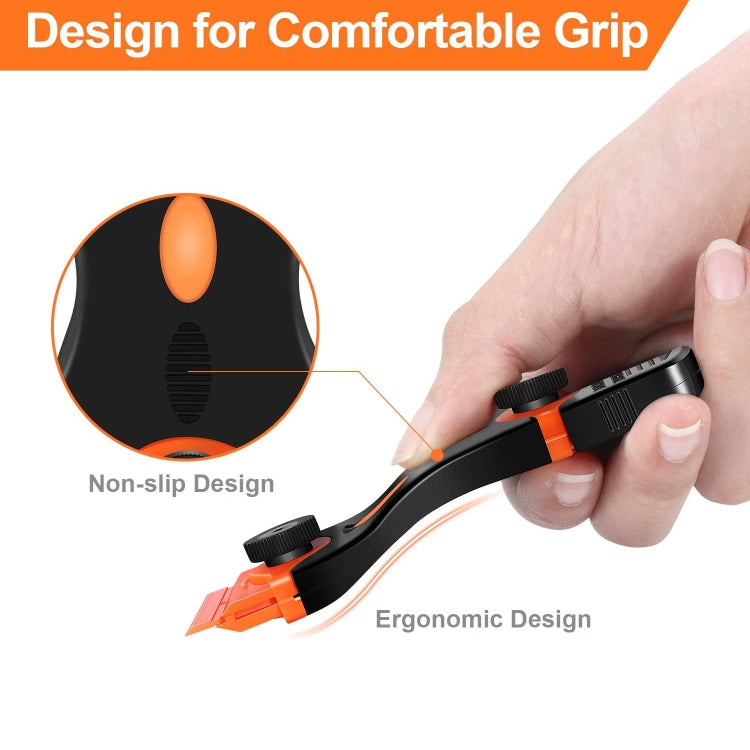 Double Headed Scraper Blade Glue Squeegee Remover Cleaner Tool, Double Headed (Yellow), Double Headed  (Orange), Double Headed  (Blue)