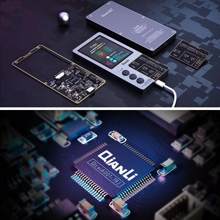 For iPhone 6 - 14 Pro Max 3 in 1 Qianli iCopy Plus 2.2 Repair Detection Programmer Set, Plug: EU, 3 in 1, 3 in 1, Plug: EU
