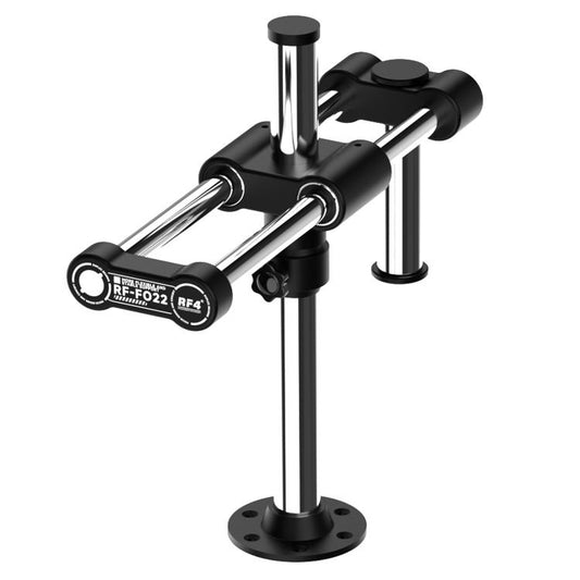 RF4 RF-FO22 360 Rotation Adjustable Universal Double Arm Microscope Bracket, RF4 RF-FO22