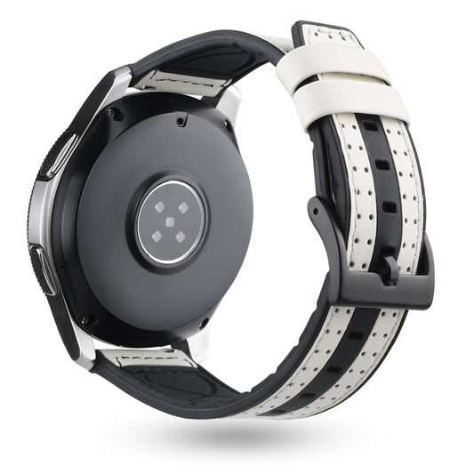 22mm For Huawei Watch GT2e / GT2 46mm Silicone Leather + Carbon Fiber Strap