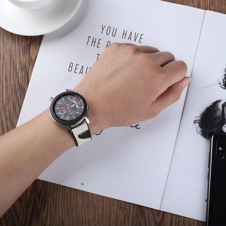 22mm For Huawei Watch GT2e / GT2 46mm Silicone Leather + Carbon Fiber Strap
