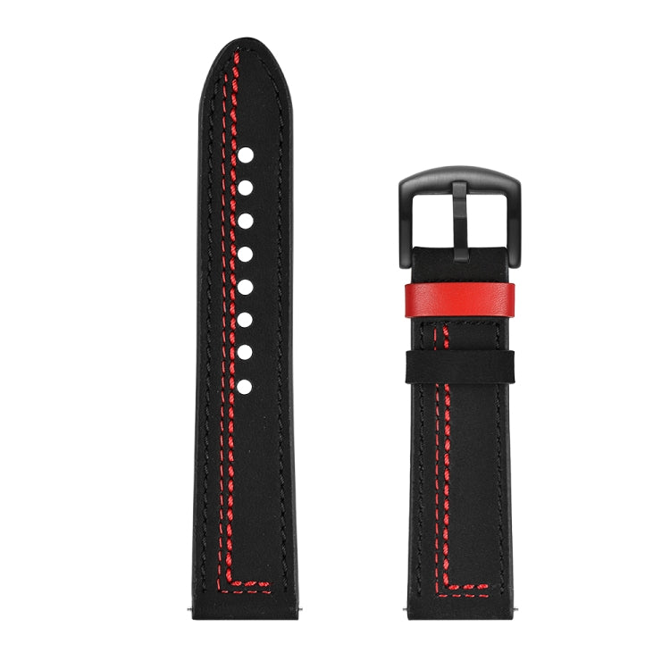 22mm For Huawei Watch GT2e / GT2 46mm Zigzag Leather Stap