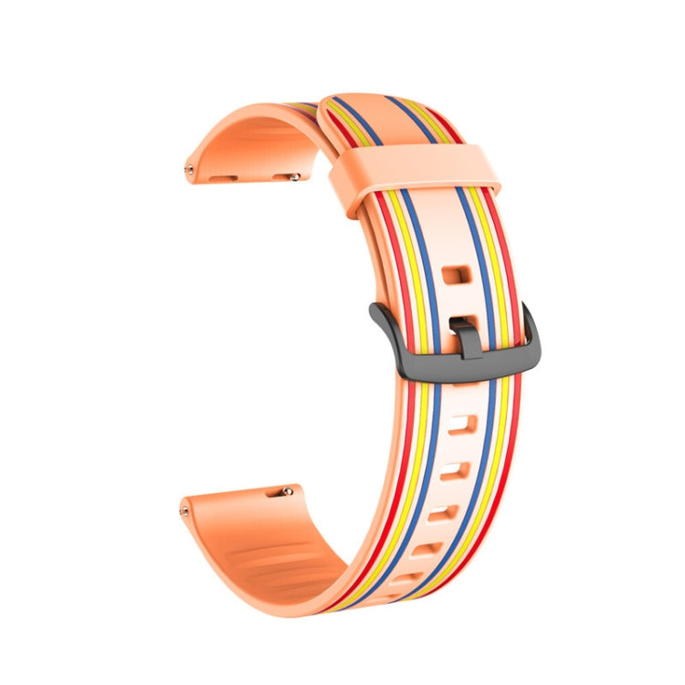22mm For Huawei Watch GT2e / GT / GT2 46MM Striped Silicone Strap