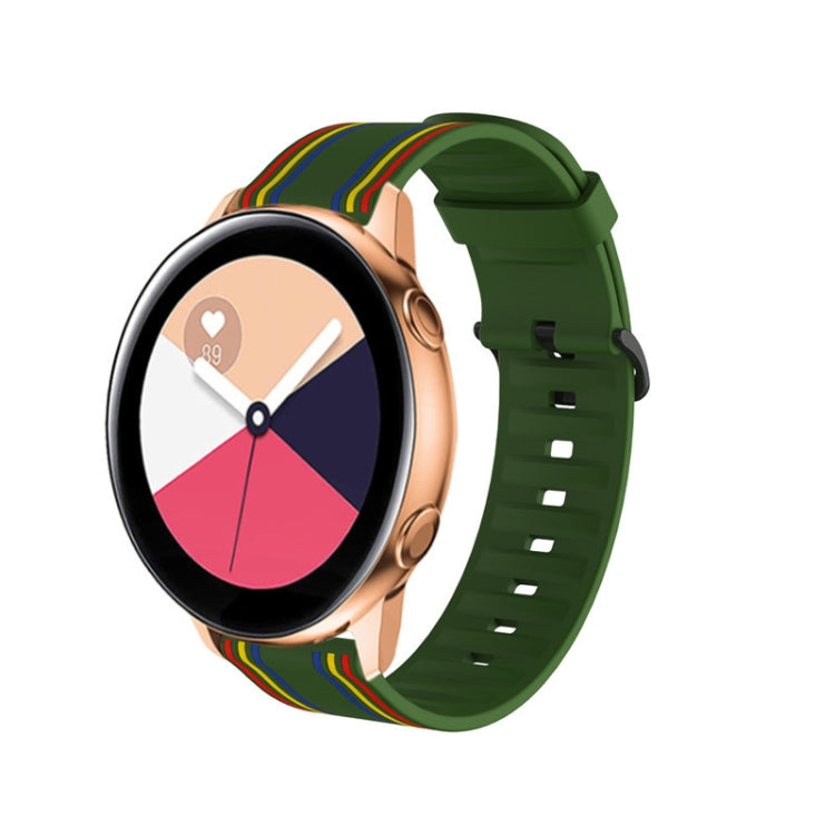 22mm For Huawei Watch GT2e / GT / GT2 46MM Striped Silicone Strap