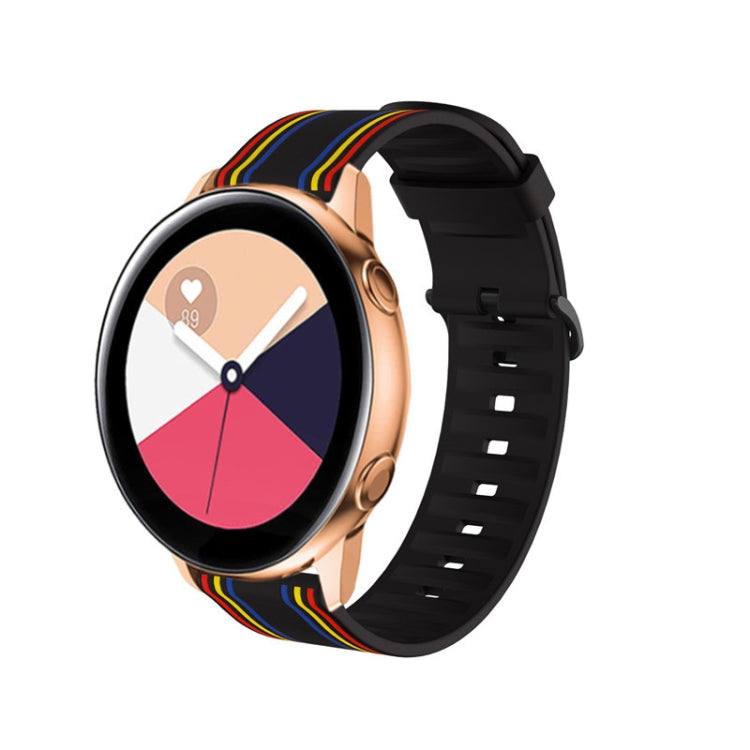 22mm For Huawei Watch GT2e / GT / GT2 46MM Striped Silicone Strap