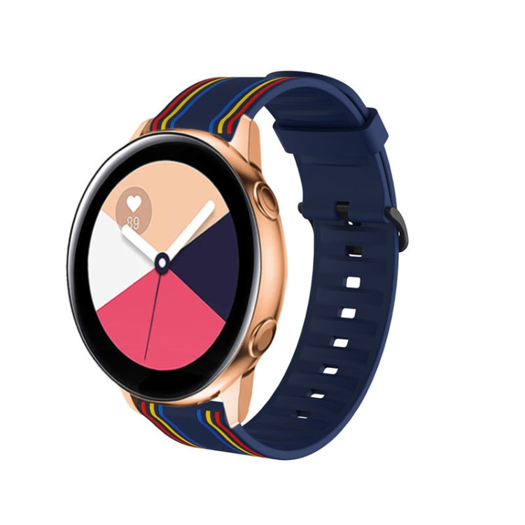 22mm For Huawei Watch GT2e / GT / GT2 46MM Striped Silicone Strap