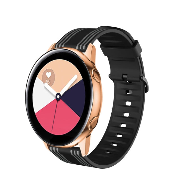 22mm For Huawei Watch GT2e / GT / GT2 46MM Striped Silicone Strap