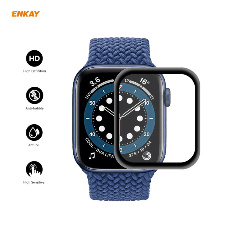 10 PCS For Apple Watch Series 6/5/4/SE 44mm ENKAY Hat-Prince 3D Full Screen PET Curved Hot Bending HD Screen Protector Film, For Apple Watch Series 6/5/4/SE 44mm