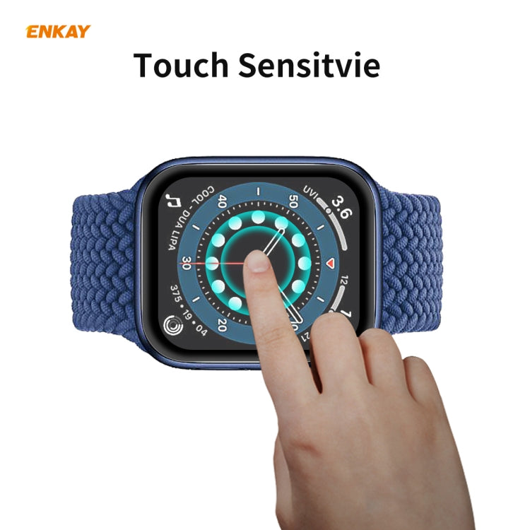 10 PCS For Apple Watch Series 6/5/4/SE 44mm ENKAY Hat-Prince 3D Full Screen PET Curved Hot Bending HD Screen Protector Film, For Apple Watch Series 6/5/4/SE 44mm