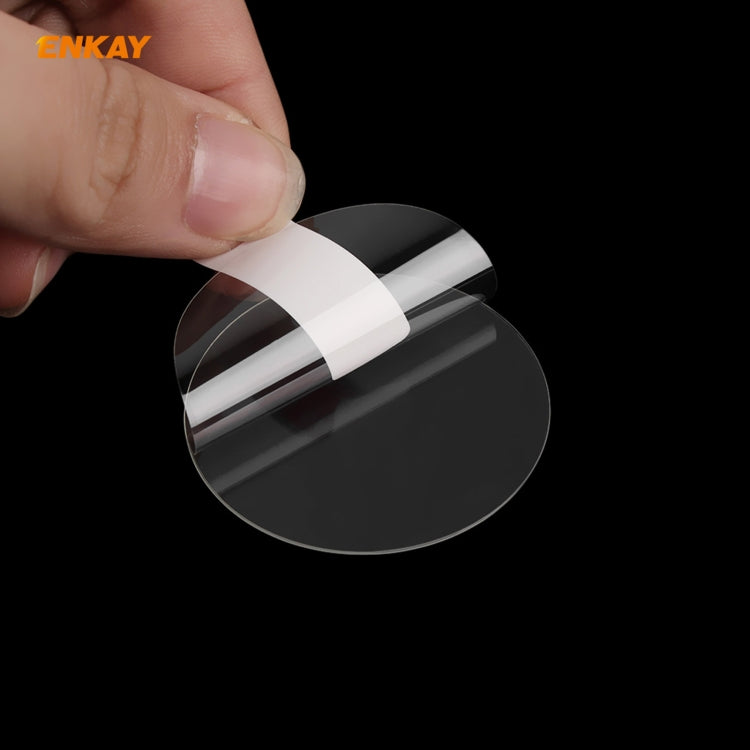 For Samsung Galaxy Watch 3 41mm 2 in 1 ENKAY Hat-Prince Electroplate Soft TPU Case + 0.2mm 9H 2.15D Curved Edge Tempered Glass Film