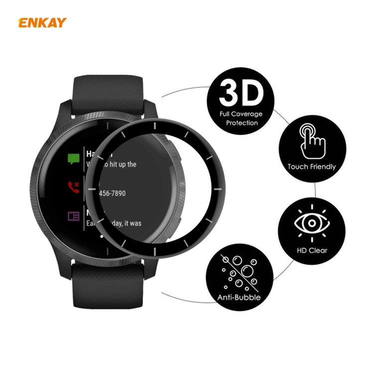 10 PCS ENKAY Hat-Prince 3D Full Screen Soft PC Edge + PMMA HD Screen Protector Film, For Venu 2 / Vivoactive 4 45mm (10 PCS)