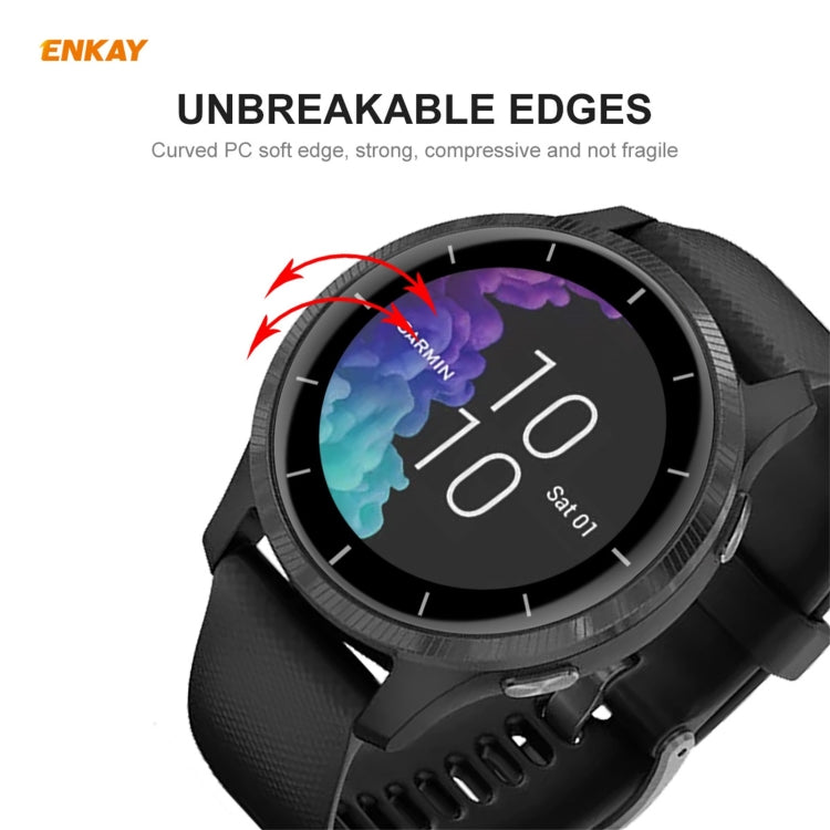10 PCS ENKAY Hat-Prince 3D Full Screen Soft PC Edge + PMMA HD Screen Protector Film, For Venu 2 / Vivoactive 4 45mm (10 PCS)