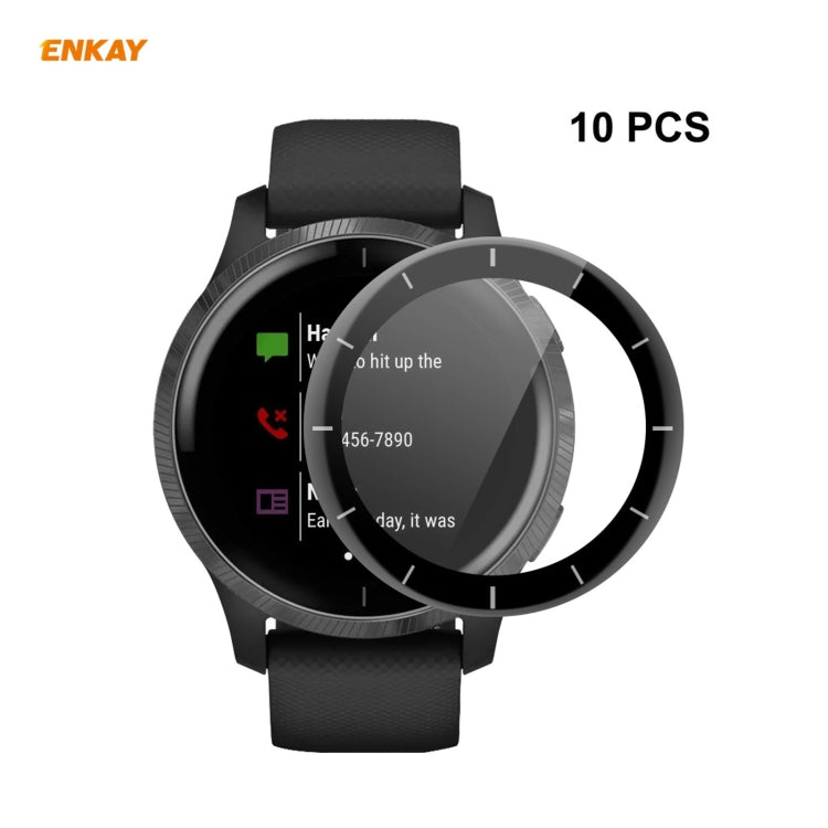 10 PCS ENKAY Hat-Prince 3D Full Screen Soft PC Edge + PMMA HD Screen Protector Film, For Venu 2 / Vivoactive 4 45mm (10 PCS)