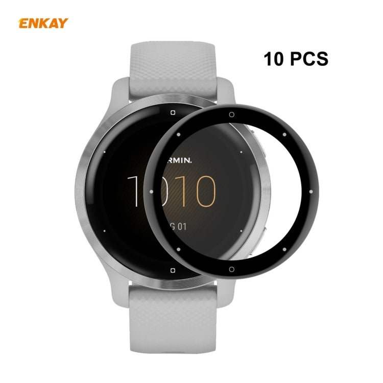 10 PCS ENKAY Hat-Prince 3D Full Screen Soft PC Edge + PMMA HD Screen Protector Film, For Venu 2 / Vivoactive 4 45mm (10 PCS)