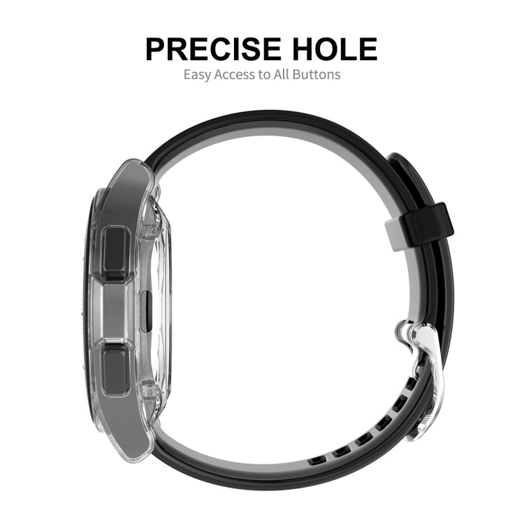 ENKAY Hat-Prince Full Coverage Transparent Soft Case TPU HD Clear Cover + Tempered Glass Protector, For Samsung Galaxy Watch4 Classic 42mm, For Samsung Watch4 Classic 46mm