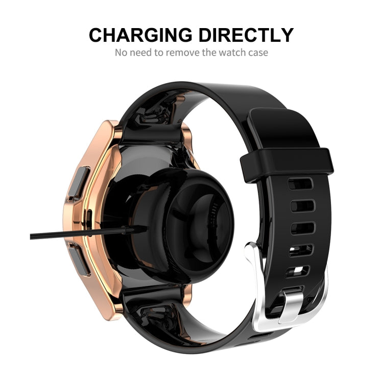 For Samsung Galaxy Watch4 Classic 46mm ENKAY Hat-Prince Full Coverage Electroplate Soft Case TPU HD Clear Cover + Tempered Glass Protector, For Samsung Galaxy Watch4 Classic 46mm