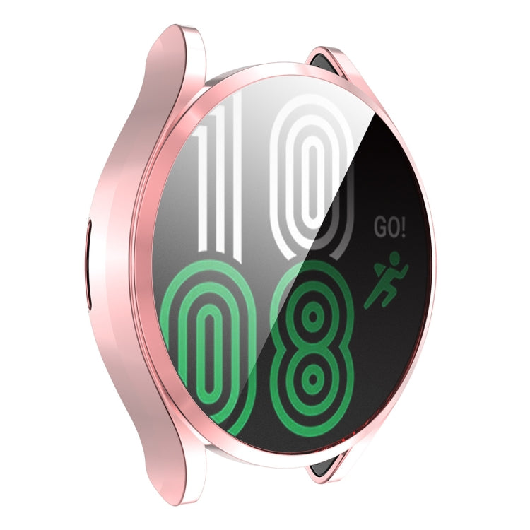 For Samsung Galaxy Watch4 44mm ENKAY Hat-Prince Full Coverage Electroplated Soft TPU Case with Screen Protection