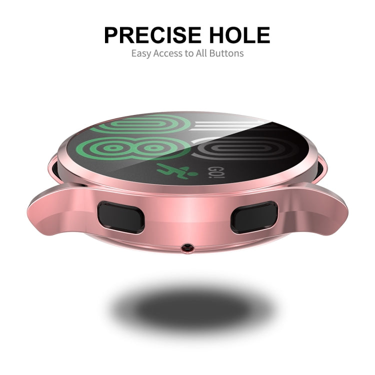 For Samsung Galaxy Watch4 44mm ENKAY Hat-Prince Full Coverage Electroplated Soft TPU Case with Screen Protection