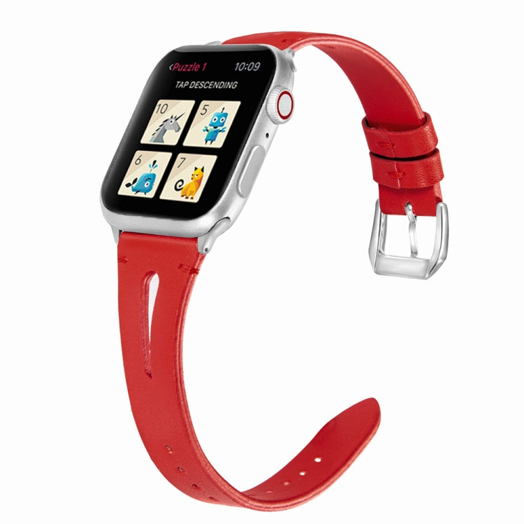 Leather Strap For Apple Watch Series, 7 41mm / 6&SE&5&4 40mm / 3&2&1 38mm, 7 45mm / 6&SE&5&4 44mm / 3&2&1 42mm
