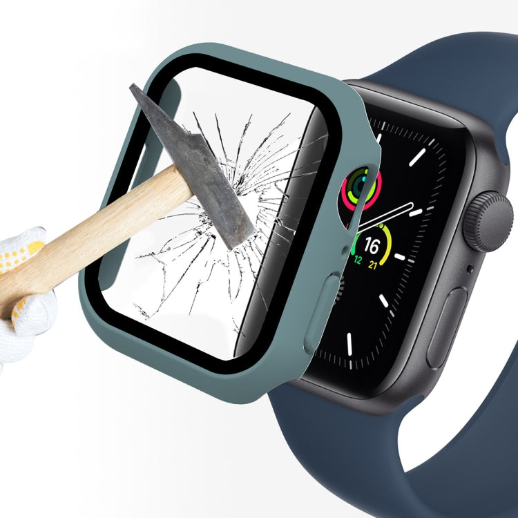 ENKAY Hat-Prince 2 in 1 PC Frame + 9H Tempered Glass Protector Full Coverage Case for Apple Watch Series 7 41mm