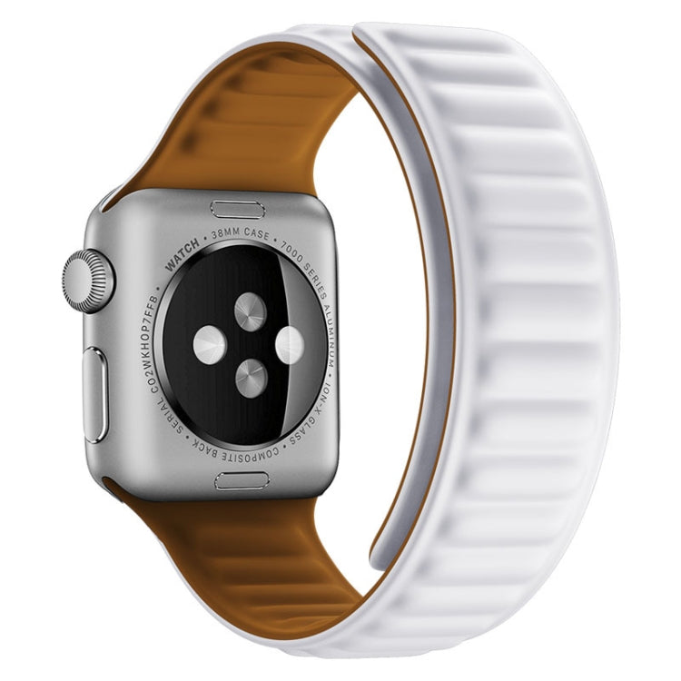 Silicone Magnetic Strap Watchband For Apple Watch Series, 7 41mm / 6&SE&5&4 40mm / 3&2&1 38mm, 7 45mm / 6&SE&5&4 44mm / 3&2&1 42mm
