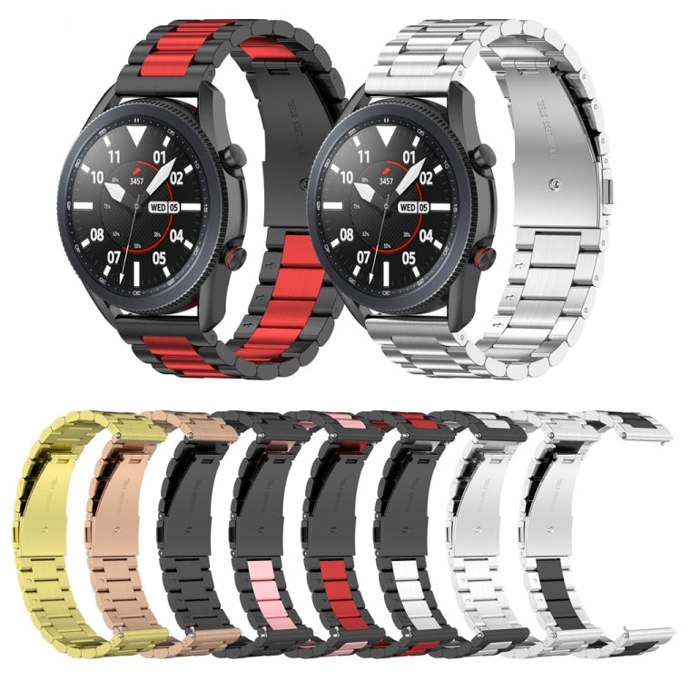 Three Bead Stainless Steel Strap, For Huawei Watch GT Runner / Watch GT 3 46mm, For Huawei watch GT 3 42mm / Watch GT 2 42mm